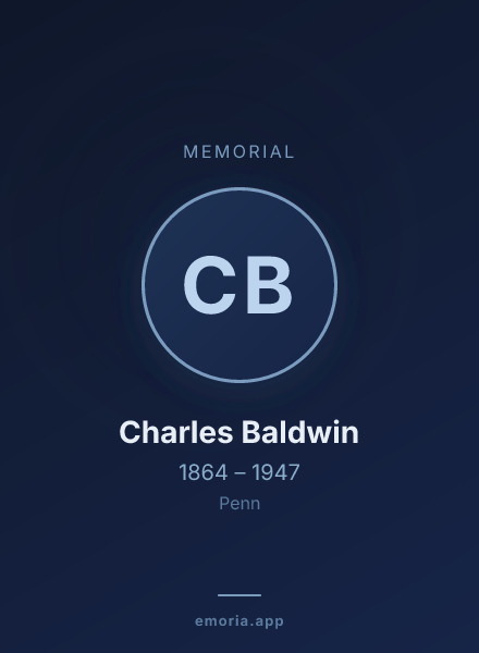 Memorial portrait of Charles Baldwin