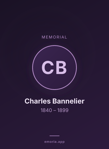 Memorial portrait of Charles Bannelier