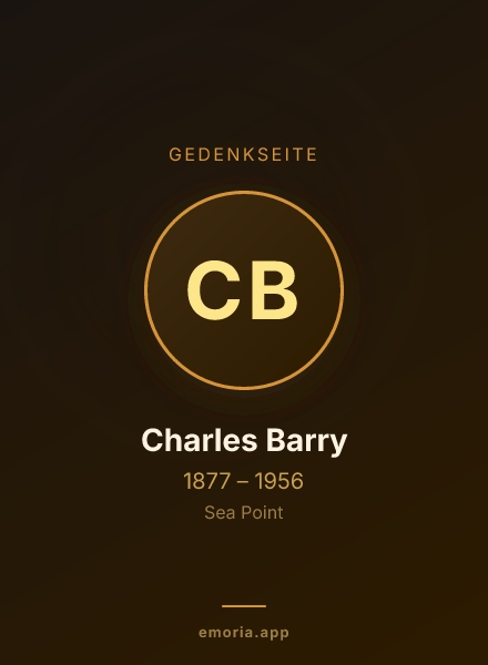 Gedenkportrait von Charles Barry