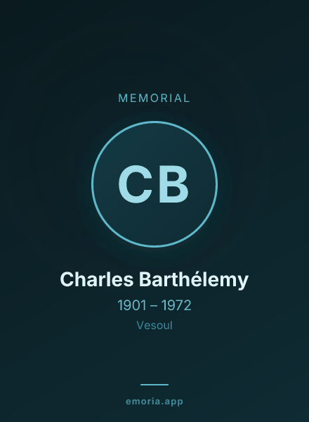 Memorial portrait of Charles Barthélemy