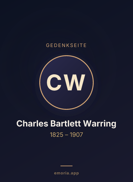 Gedenkportrait von Charles Bartlett Warring