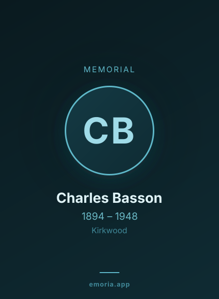 Memorial portrait of Charles Basson