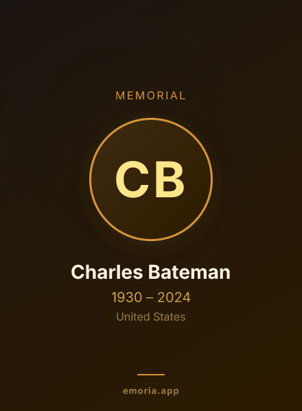 Memorial portrait of Charles Bateman