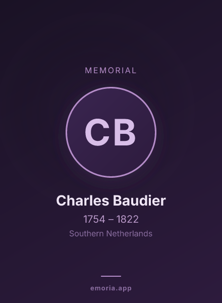 Memorial portrait of Charles Baudier