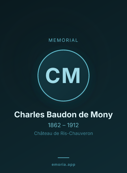 Memorial portrait of Charles Baudon de Mony