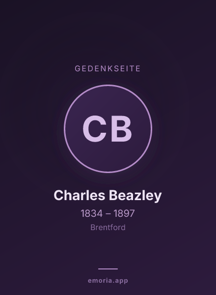Gedenkportrait von Charles Beazley