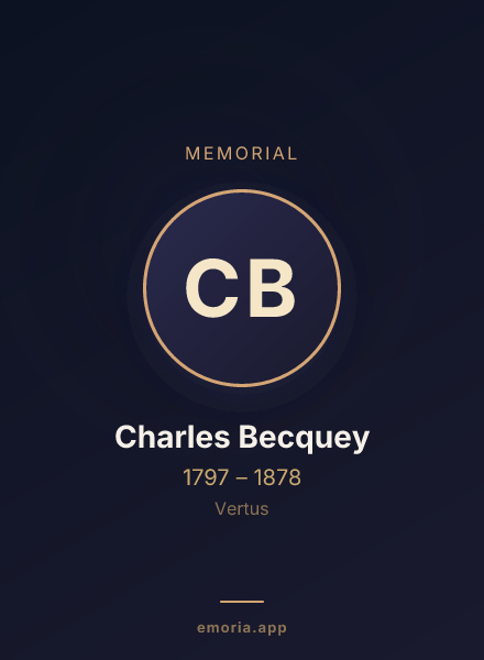 Memorial portrait of Charles Becquey