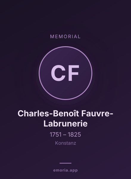 Memorial portrait of Charles-Benoît Fauvre-Labrunerie