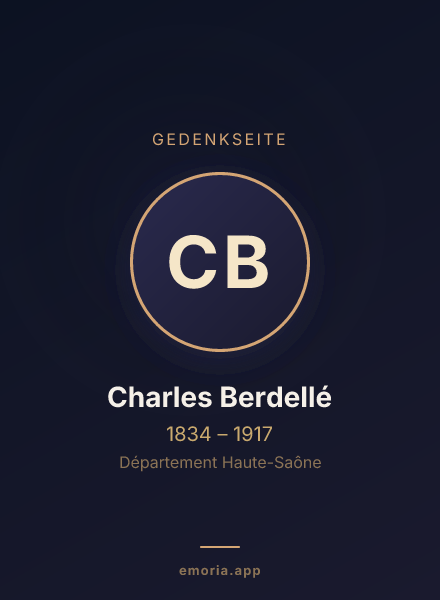 Gedenkportrait von Charles Berdellé