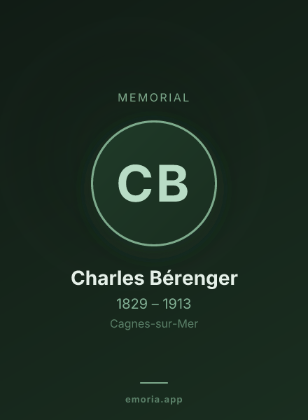Memorial portrait of Charles Bérenger