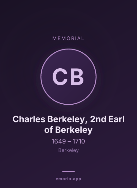 Memorial portrait of Charles Berkeley, 2nd Earl of Berkeley