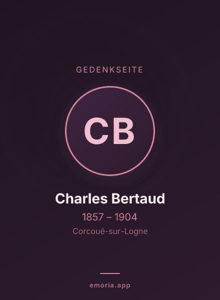 Gedenkportrait von Charles Bertaud