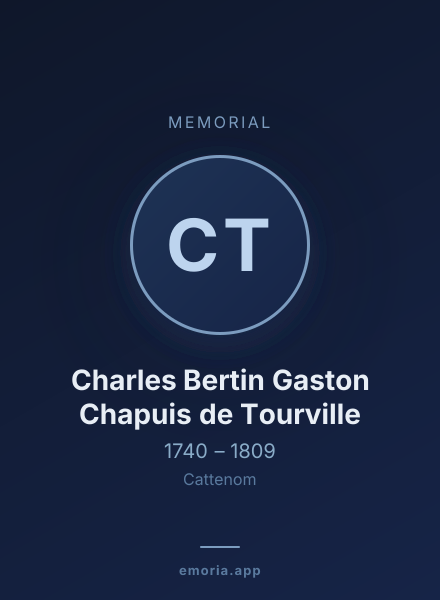 Memorial portrait of Charles Bertin Gaston Chapuis de Tourville