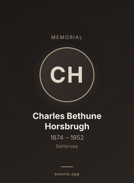 Memorial portrait of Charles Bethune Horsbrugh