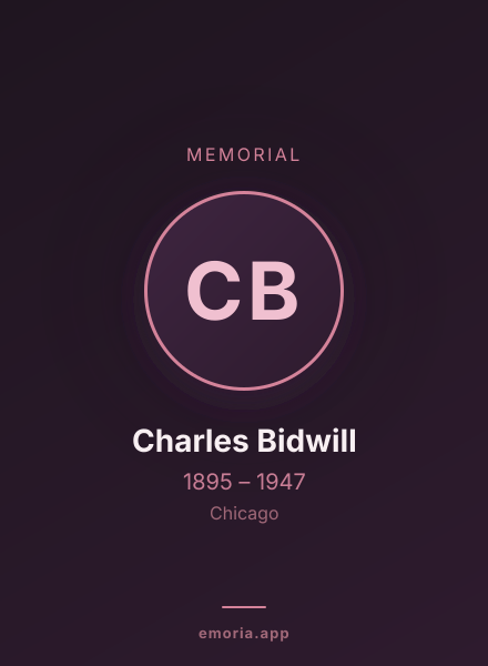 Memorial portrait of Charles Bidwill