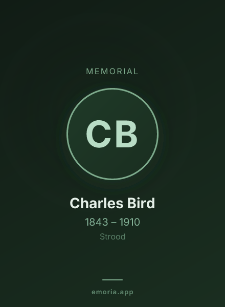 Memorial portrait of Charles Bird