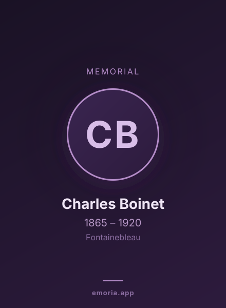 Memorial portrait of Charles Boinet