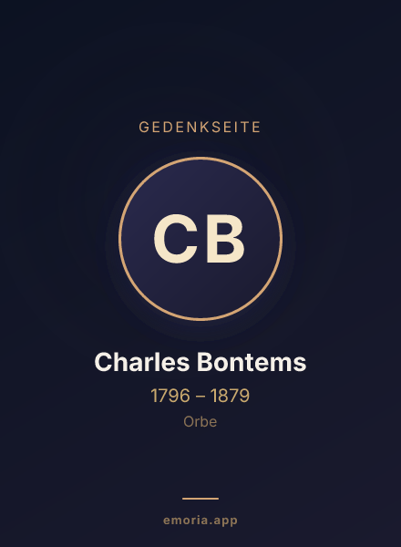 Gedenkportrait von Charles Bontems