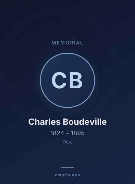 Memorial portrait of Charles Boudeville