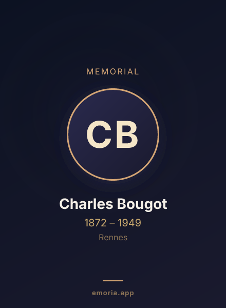 Memorial portrait of Charles Bougot