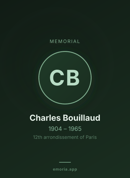 Memorial portrait of Charles Bouillaud