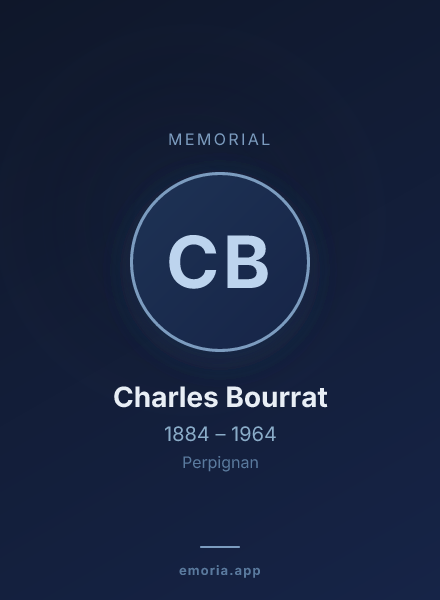 Memorial portrait of Charles Bourrat