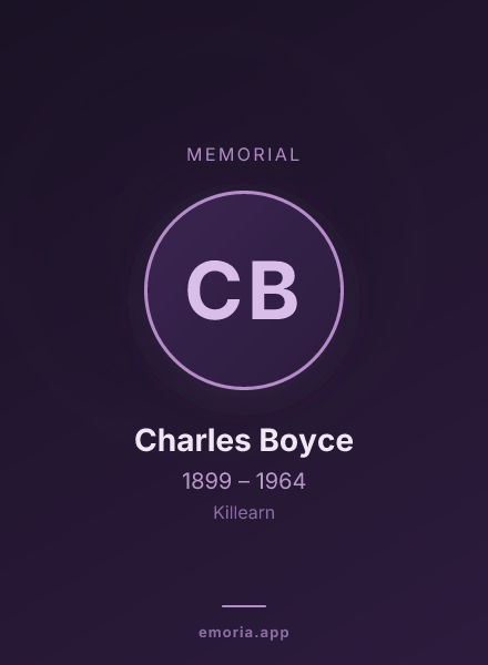 Memorial portrait of Charles Boyce