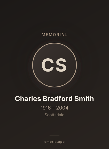 Memorial portrait of Charles Bradford Smith
