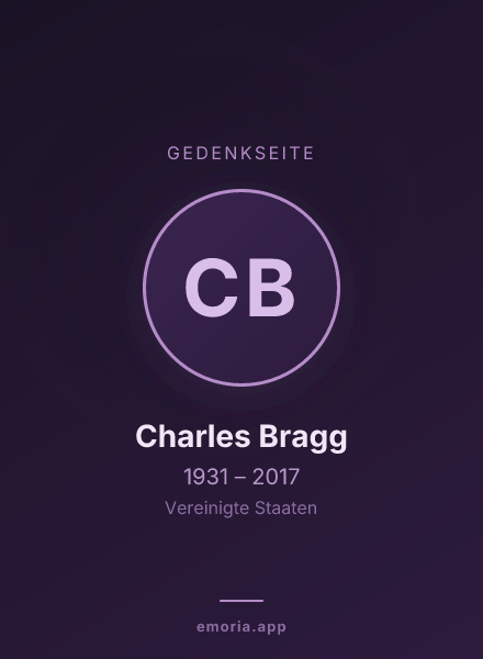 Gedenkportrait von Charles Bragg