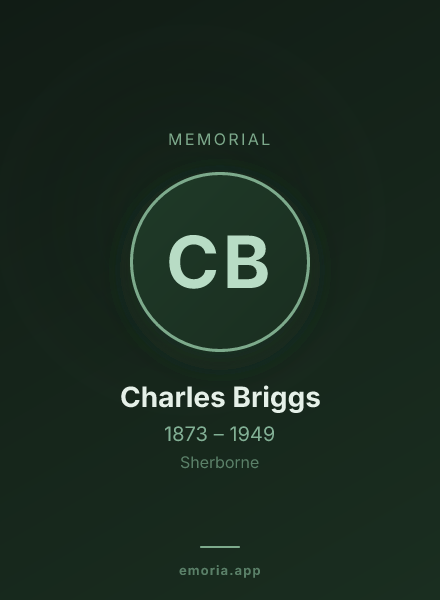 Memorial portrait of Charles Briggs