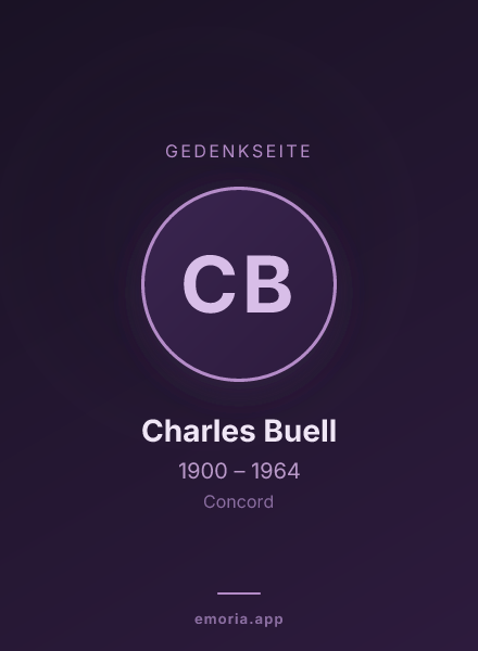 Gedenkportrait von Charles Buell