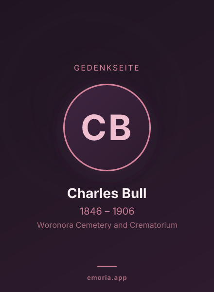 Gedenkportrait von Charles Bull