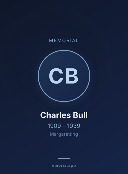 Memorial portrait of Charles Bull