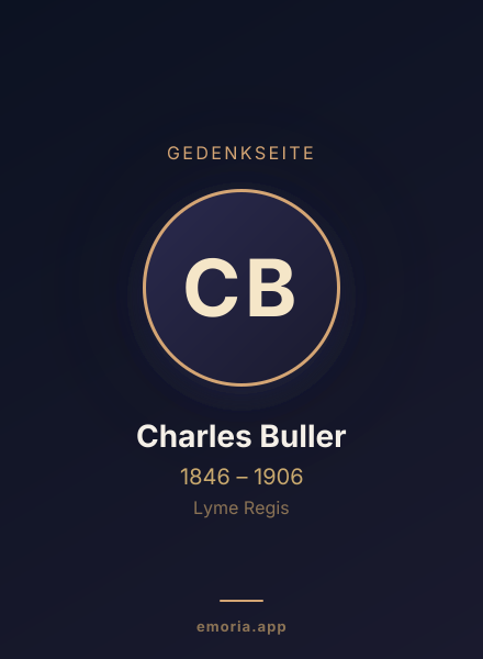Gedenkportrait von Charles Buller