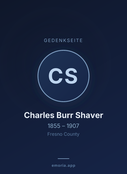 Gedenkportrait von Charles Burr Shaver