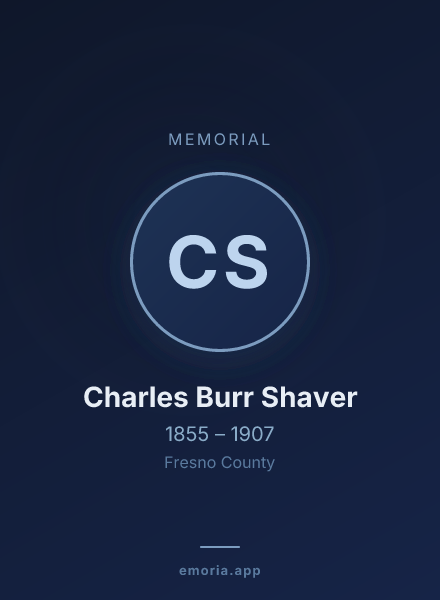 Memorial portrait of Charles Burr Shaver
