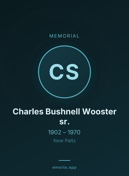 Memorial portrait of Charles Bushnell Wooster sr.