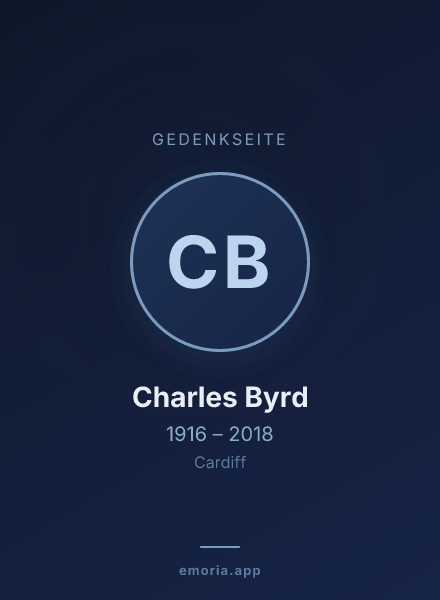 Gedenkportrait von Charles Byrd