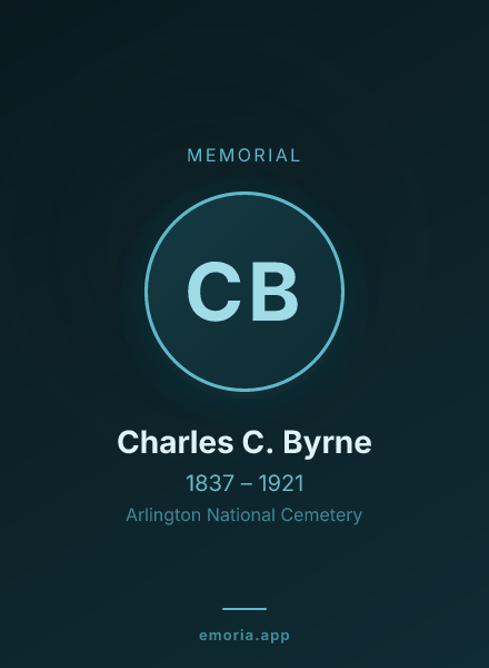 Memorial portrait of Charles C. Byrne