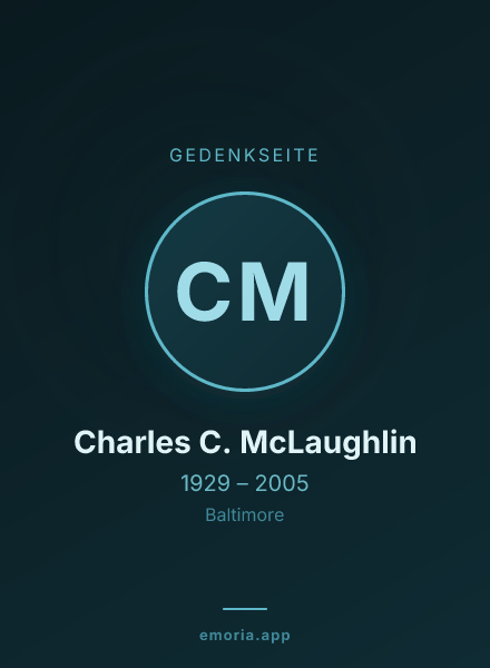 Gedenkportrait von Charles C. McLaughlin