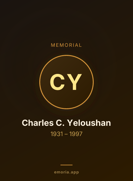 Memorial portrait of Charles C. Yeloushan