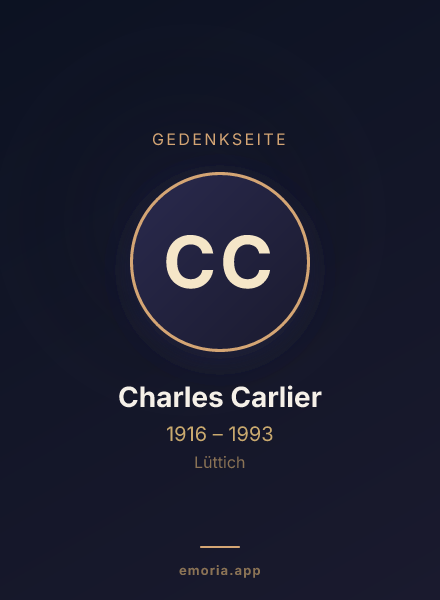 Gedenkportrait von Charles Carlier