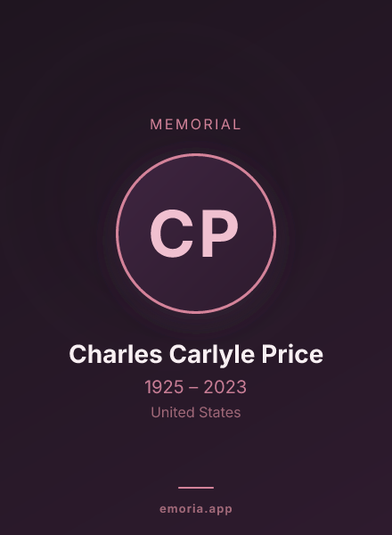 Memorial portrait of Charles Carlyle Price