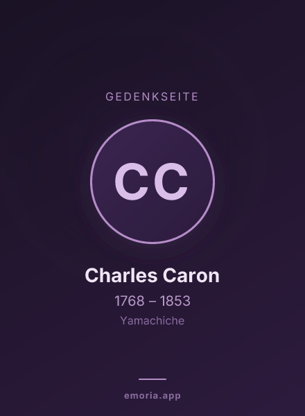 Gedenkportrait von Charles Caron