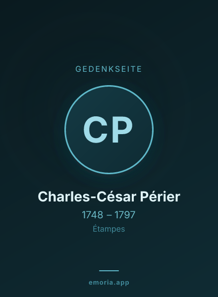 Gedenkportrait von Charles-César Périer
