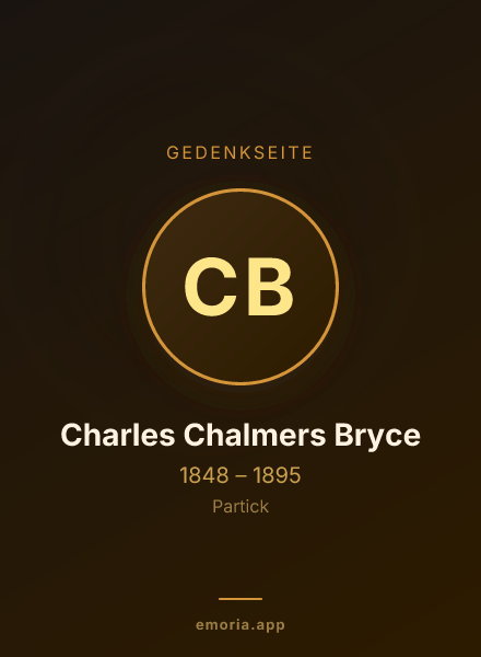 Gedenkportrait von Charles Chalmers Bryce