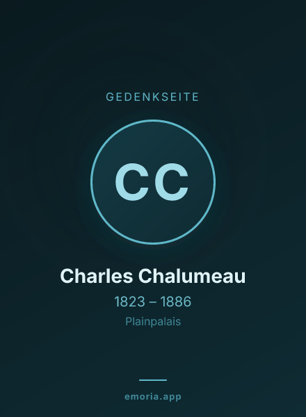 Gedenkportrait von Charles Chalumeau
