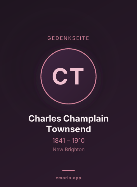 Gedenkportrait von Charles Champlain Townsend