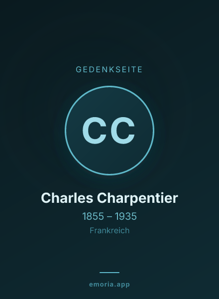Gedenkportrait von Charles Charpentier