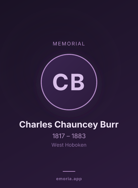 Memorial portrait of Charles Chauncey Burr